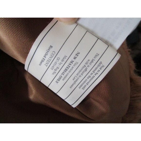 Abercrombie and Fitch XS Faux Fur Jacket In Rust Brown GUC - Picture 14 of 16